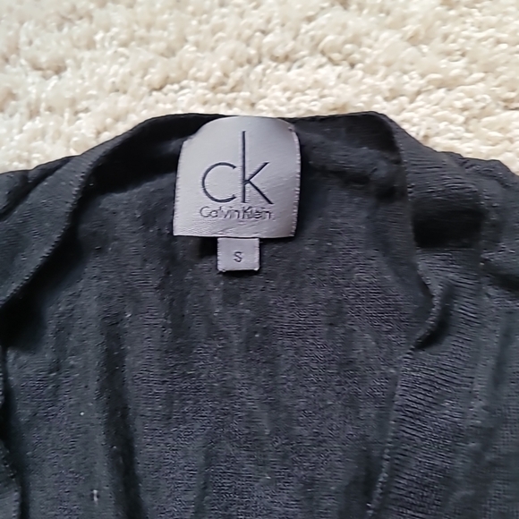 Calvin Kline Women's Sleeveless Cardigan Black Size S - Picture 4 of 5